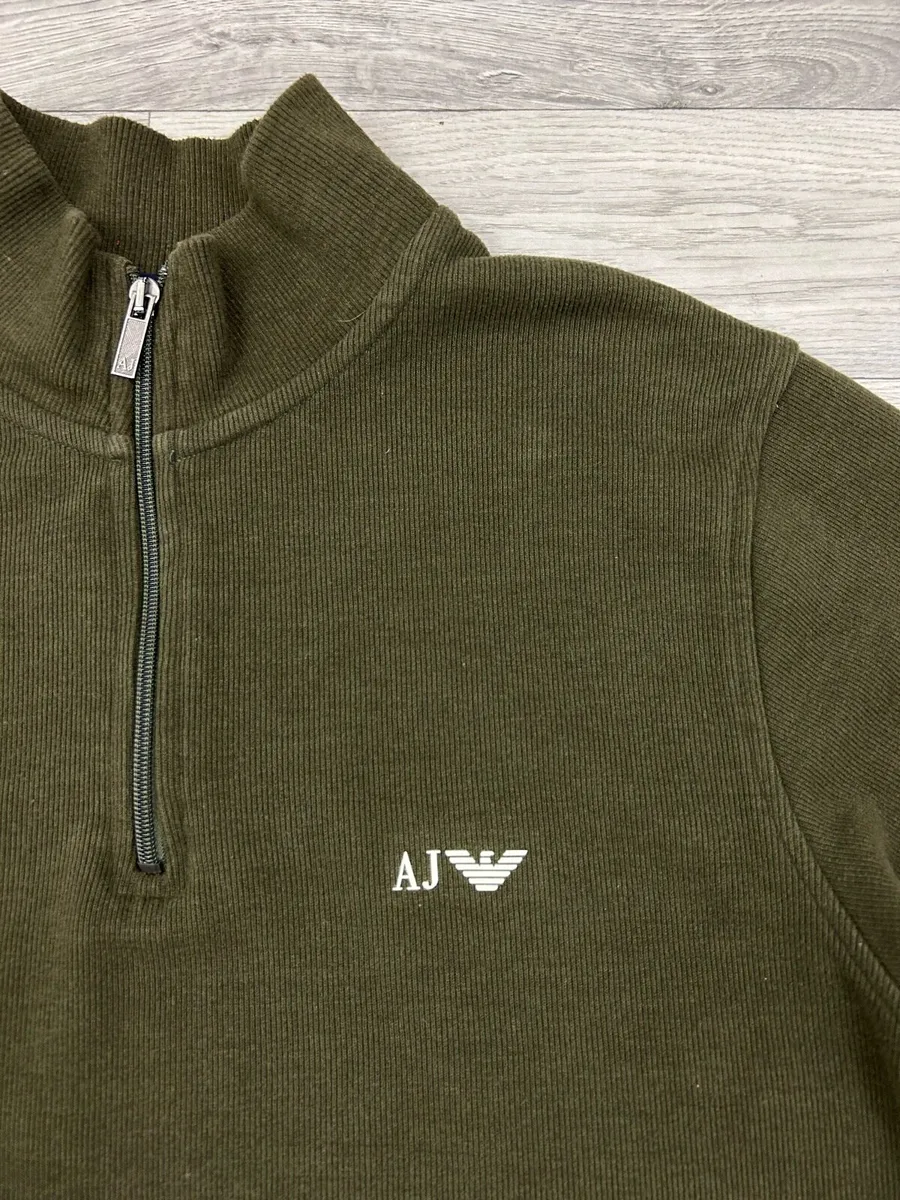 Armani Jeans Half Zip Jumper Mens Small - Image 3