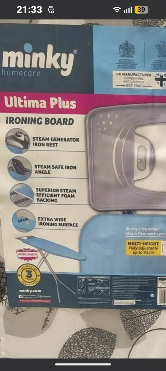 Brand new minky ironing board - Image 2