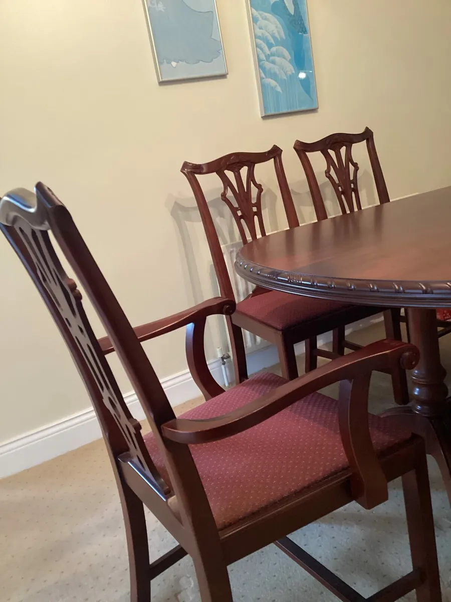 Table and Six Chairs - Image 2