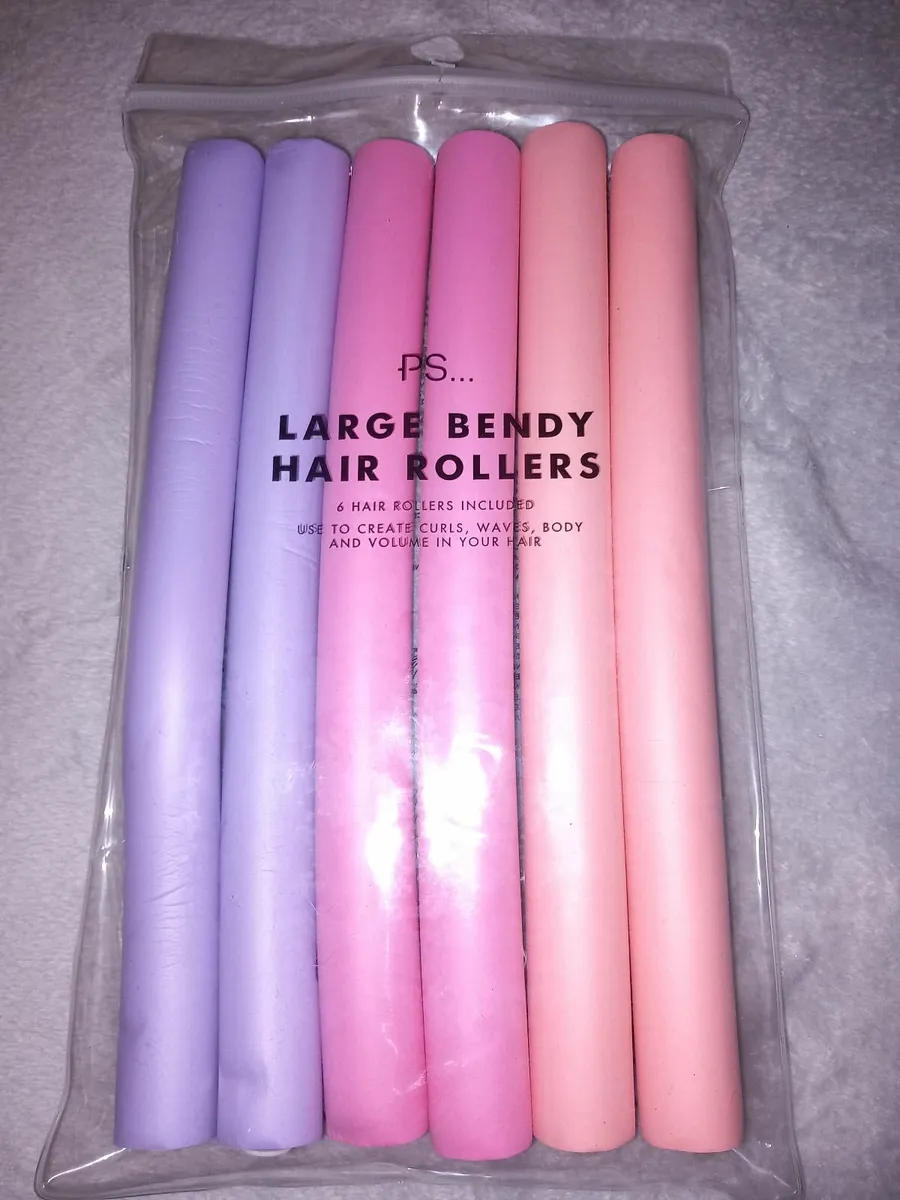 Pack of 6 bendy hair rollers - Image 1