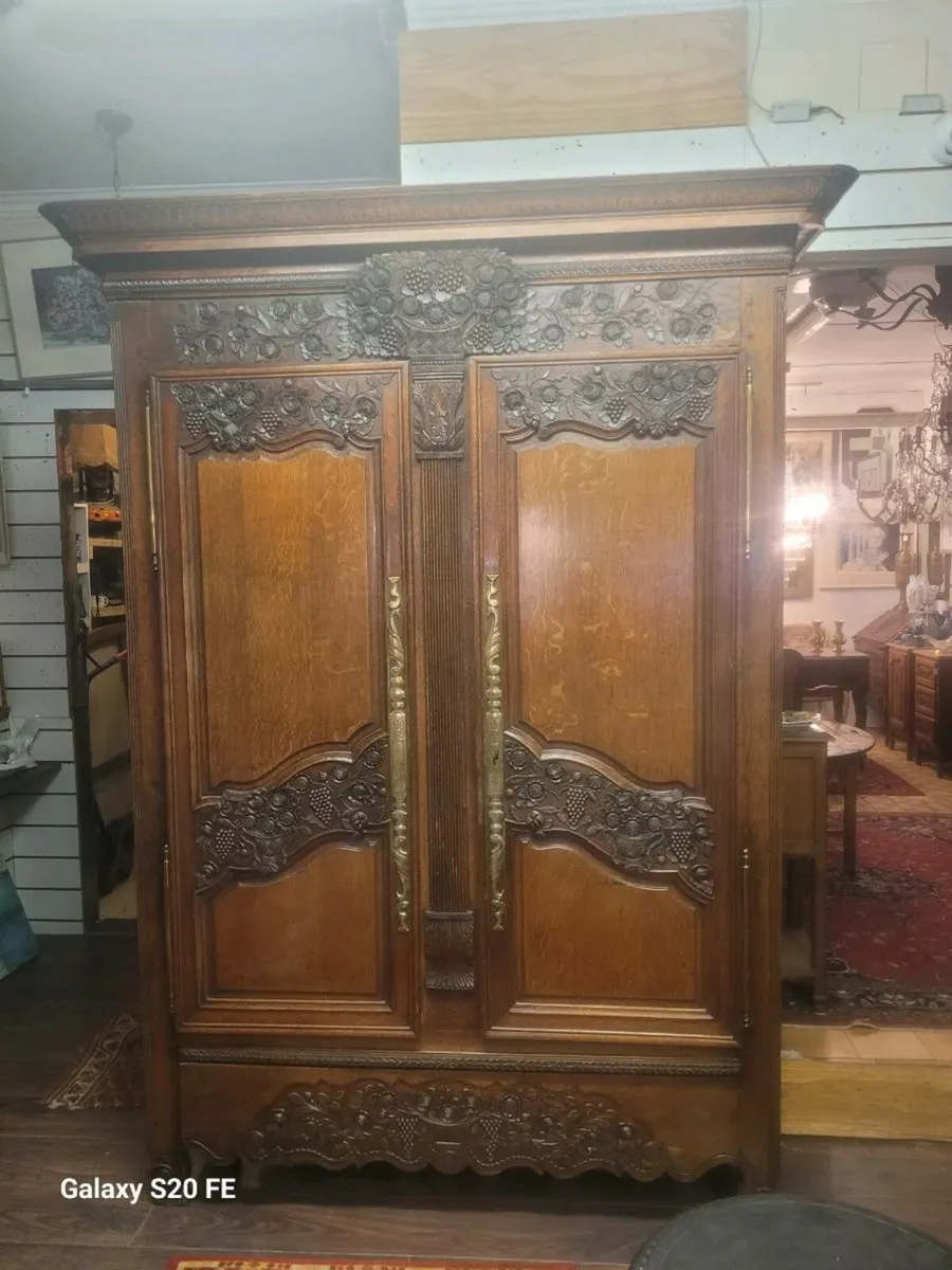 19th century French wardrobe 222/145/ 43 cm. - Image 1