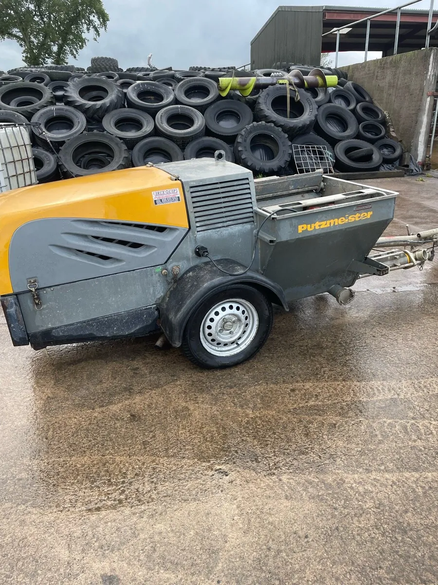 Putzmeister plastering and liquid screed set up - Image 4