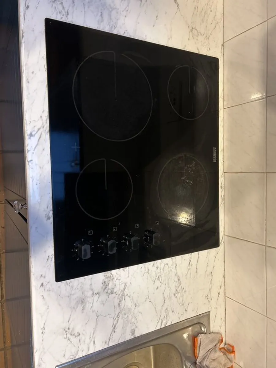 Black Zanussi Hob - Image 1