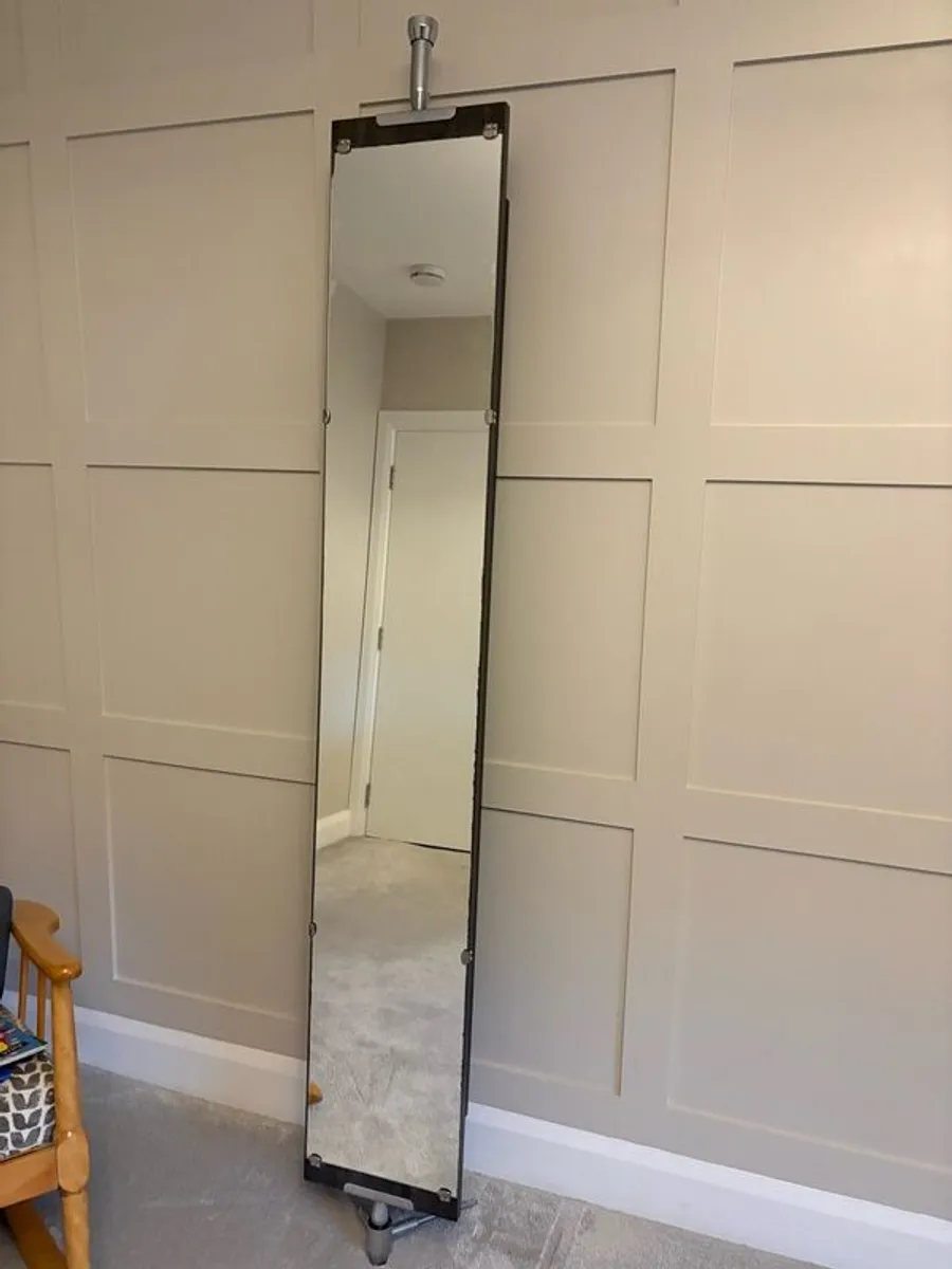 bathroom swivel storage mirror - Image 2
