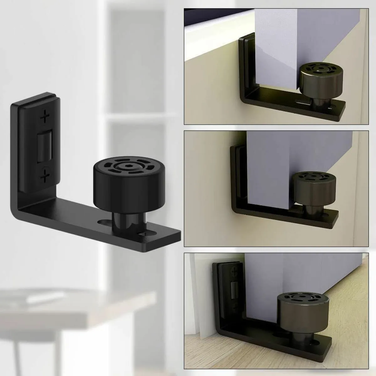 Sliding Barn Door Hardware Heavy Duty Floor Guide - Image 1