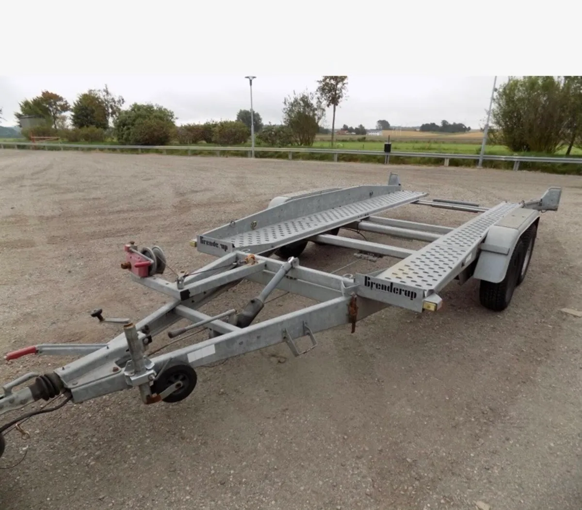Brenderup 14 ft x6.2 Ft tilt bed car transporter - Image 1
