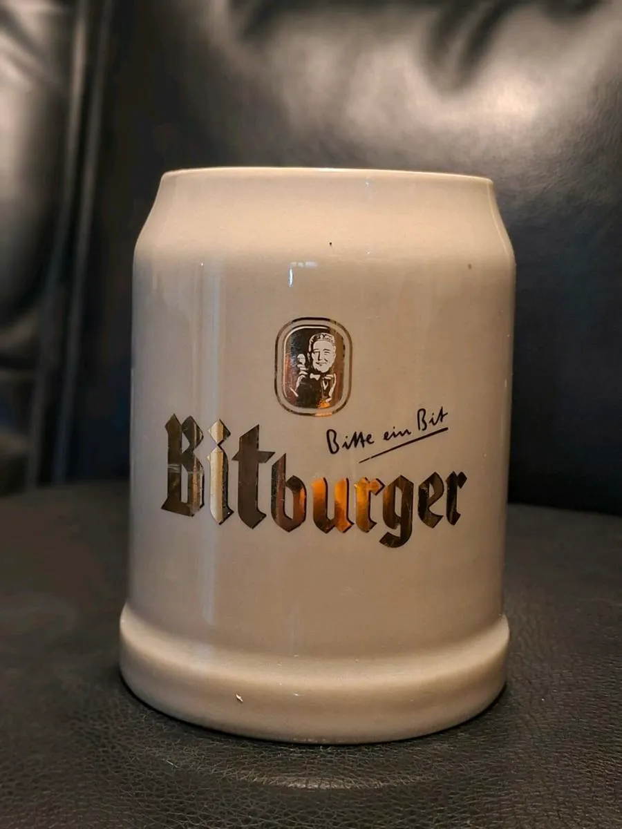 Vintage Bitburger Beer Tankard made in Germany - Image 1