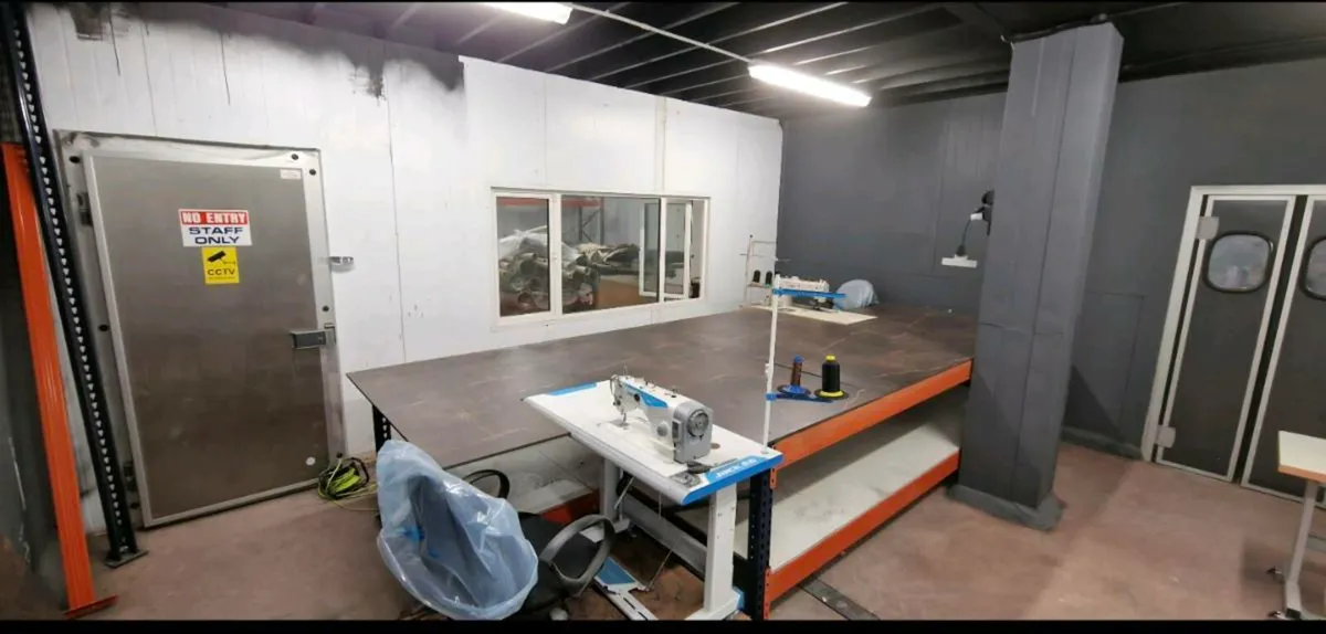 Custom sewing machine work bench - Image 1