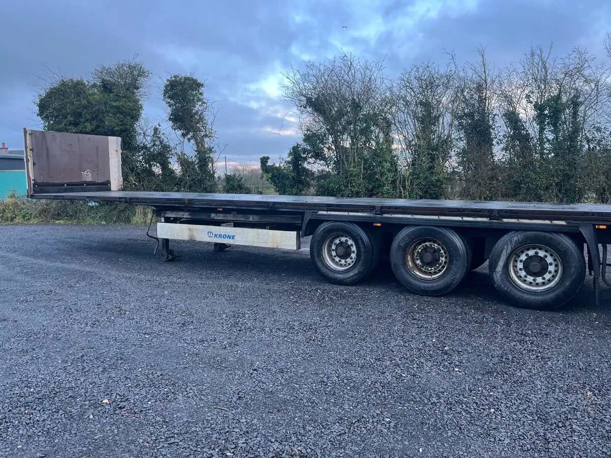 Krone Flatbed Trailer - Image 1