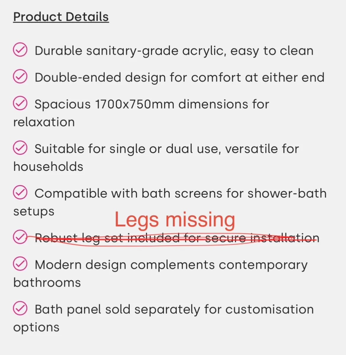 Bath 1700 x 750 - Image 3