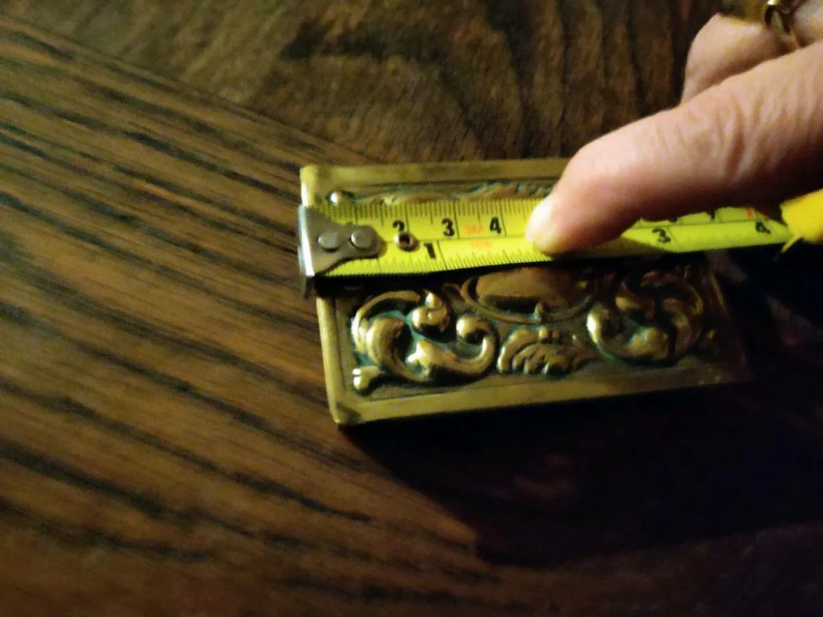 HUGE SOLID BRASS , Vintage Matchbox Or Pill box ! - Image 4