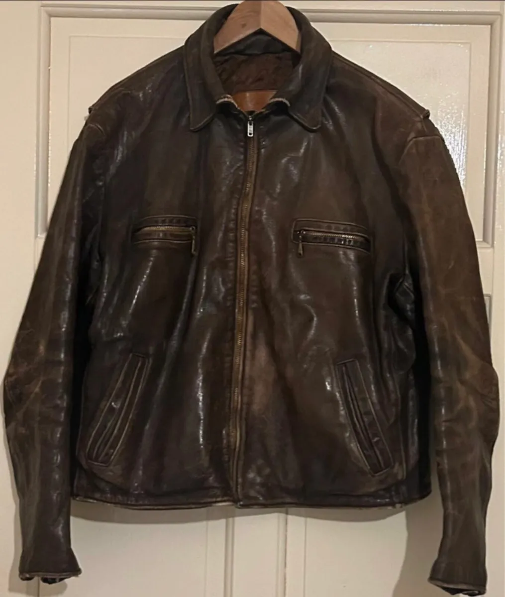 Men’s leather bomber jacket - Image 3