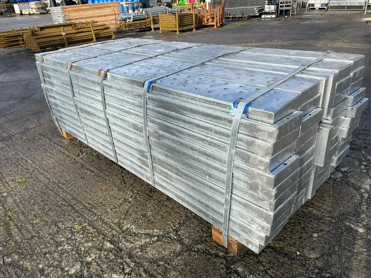 Galvanised 8ft Scaffolding Boards - Image 1