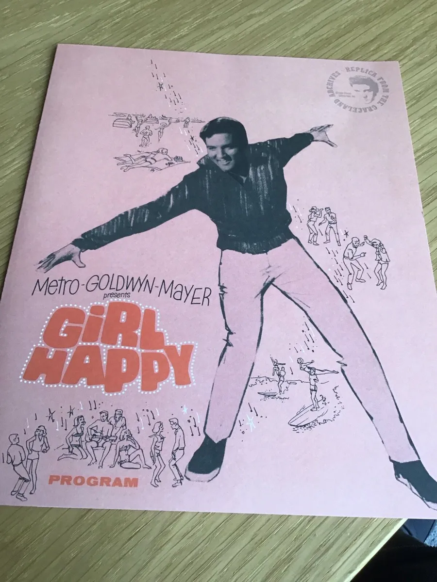 Elvis Memorabilia- Girl Happy Program - Image 1