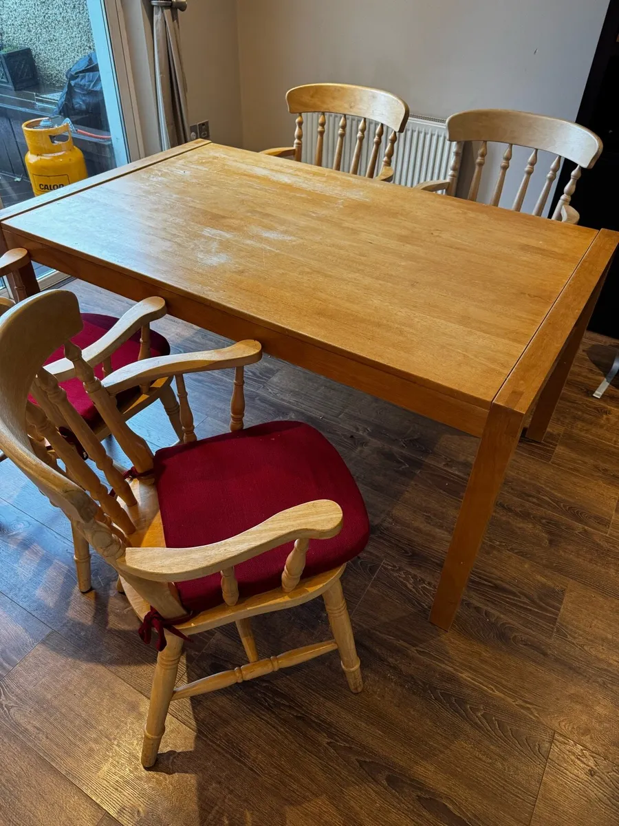 Dining table and chairs - Image 2