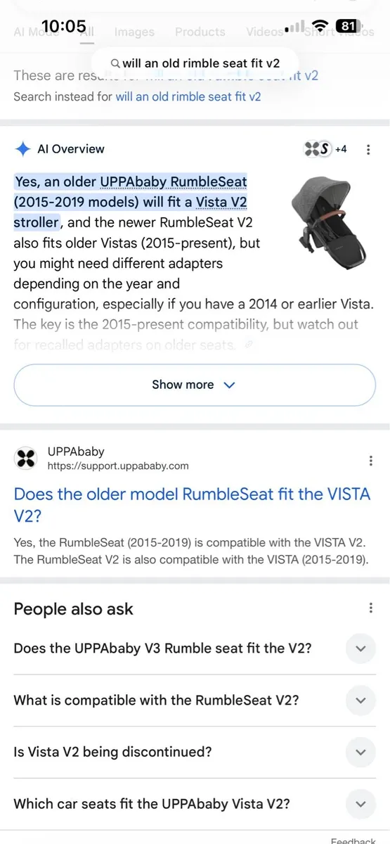 Uppababy Rumble Seat - Image 4