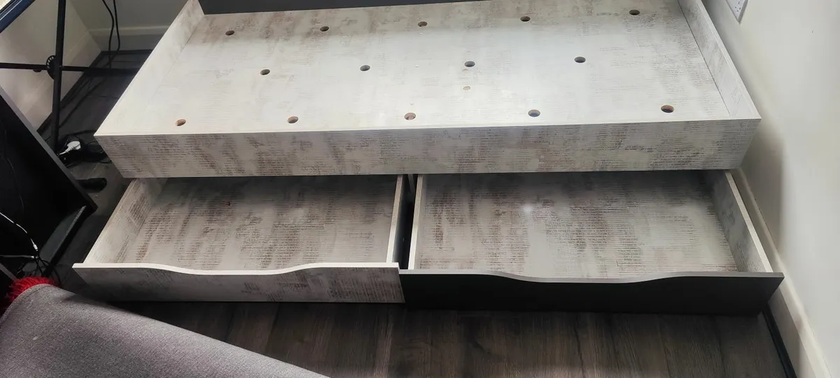 Single bed frame drawers 90 x 200cm - Image 3