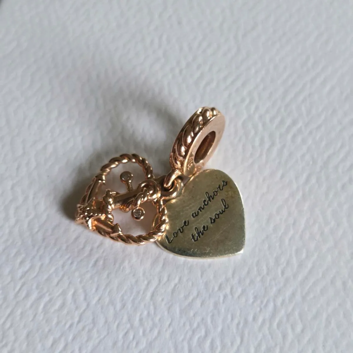 Pandora charm hearts rose gold - Image 3