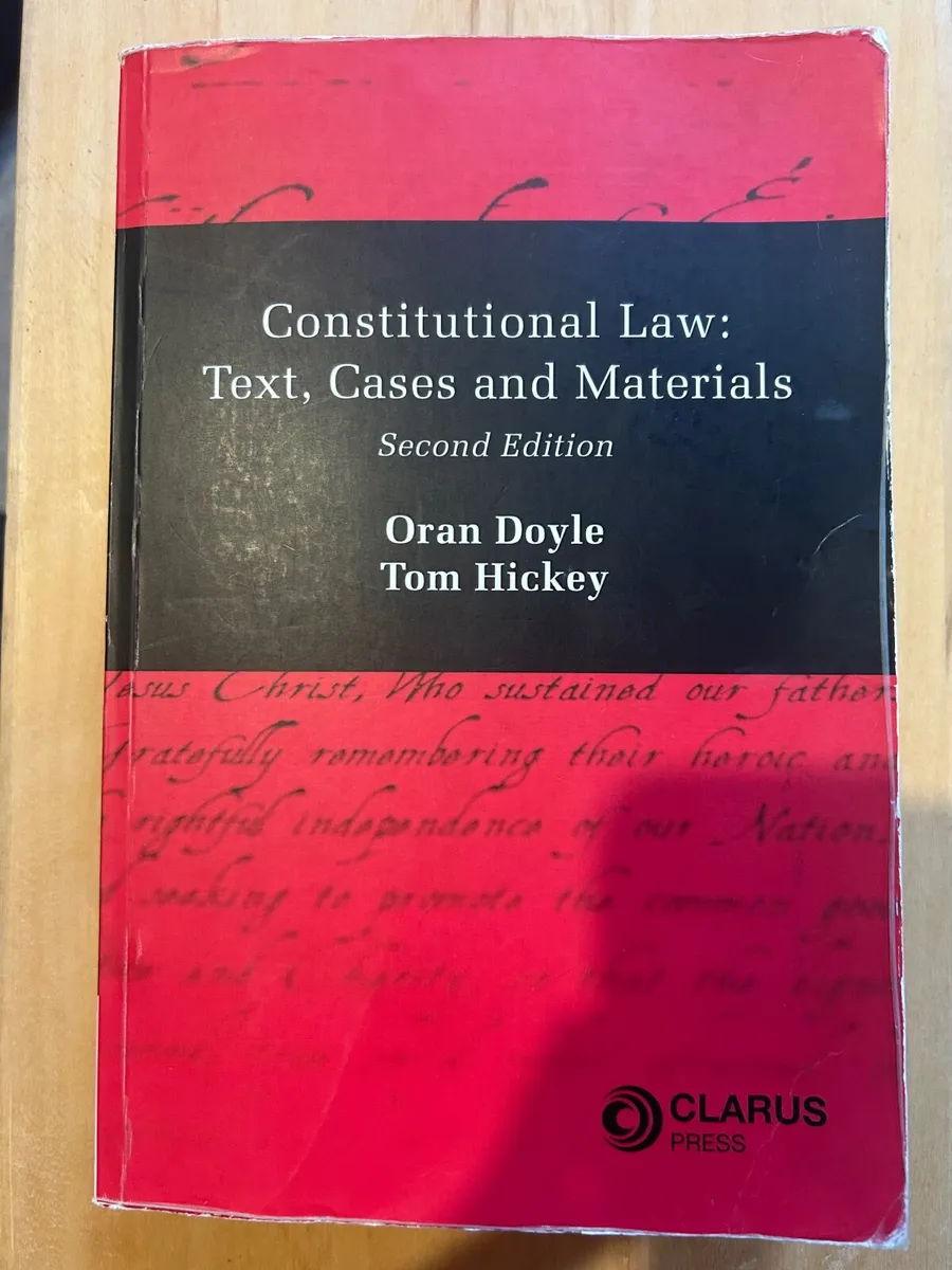 Constitutional Law: Text, Cases and Materials