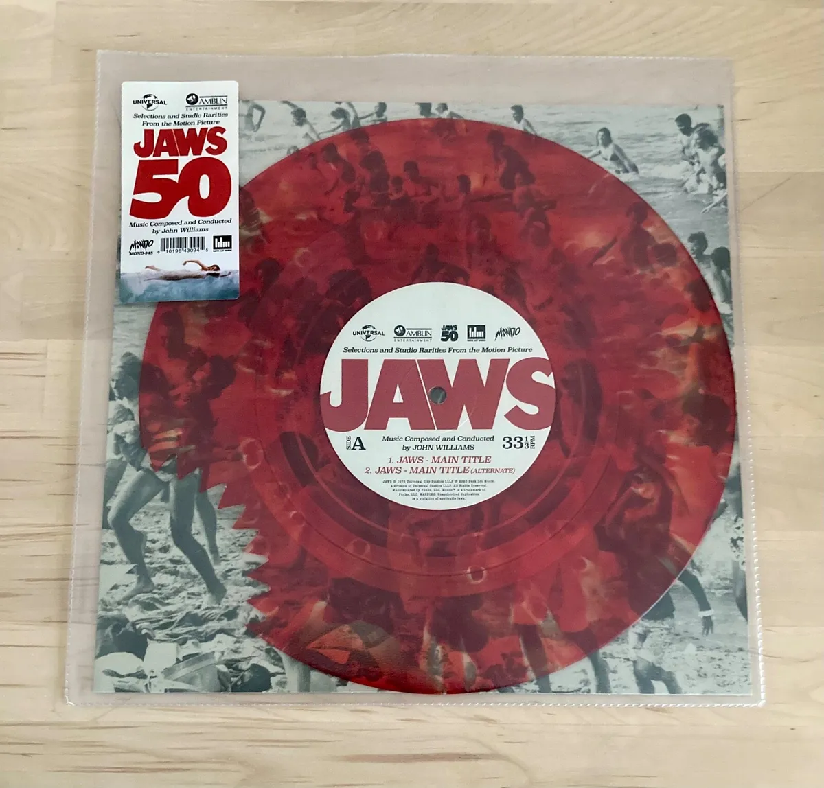 Jaws 50th Anniversary Ltd Ed Shark Bite Vinyl - Image 1