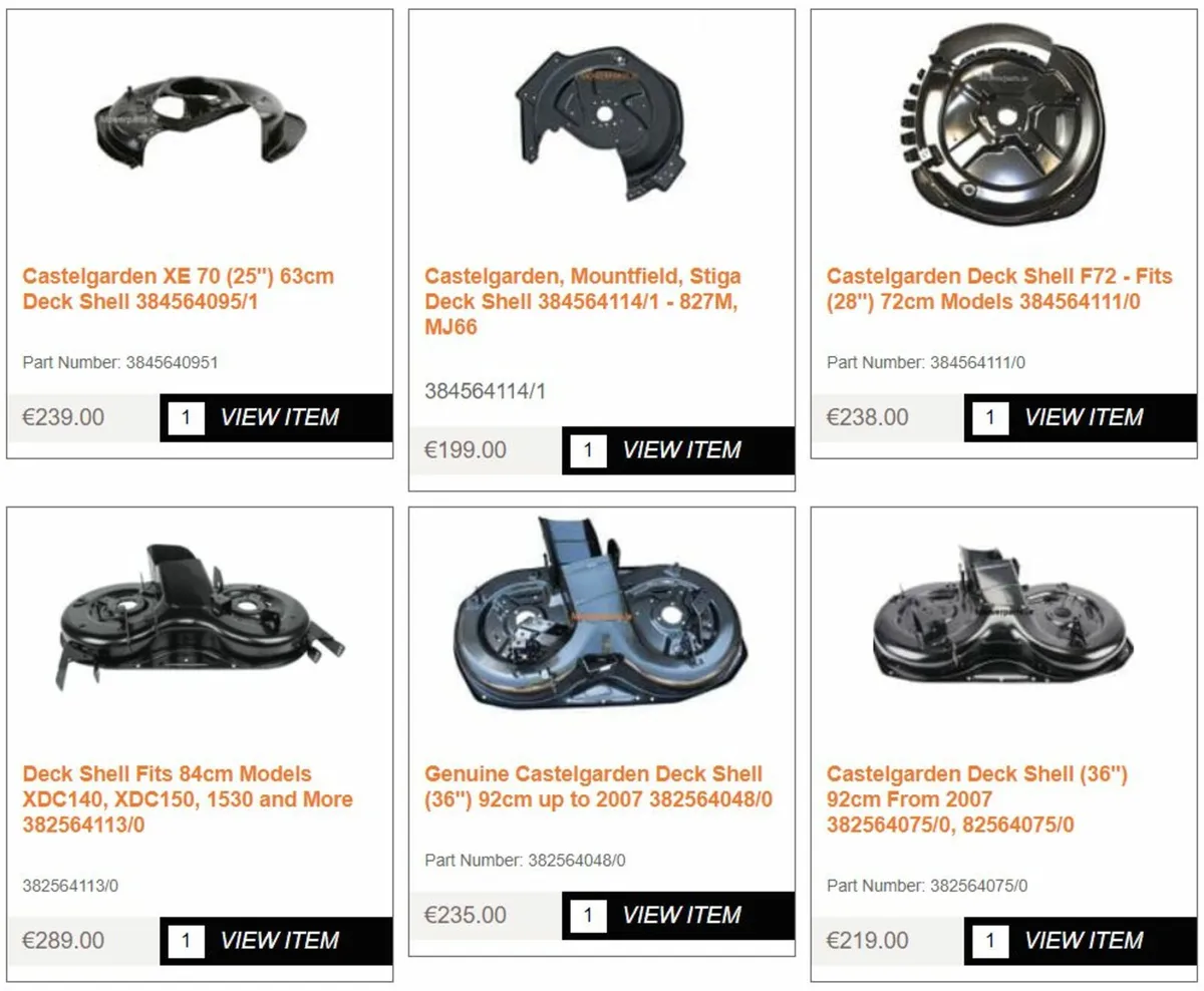 36" Castelgarden Mountfield Stiga Alpina Deck - Image 4