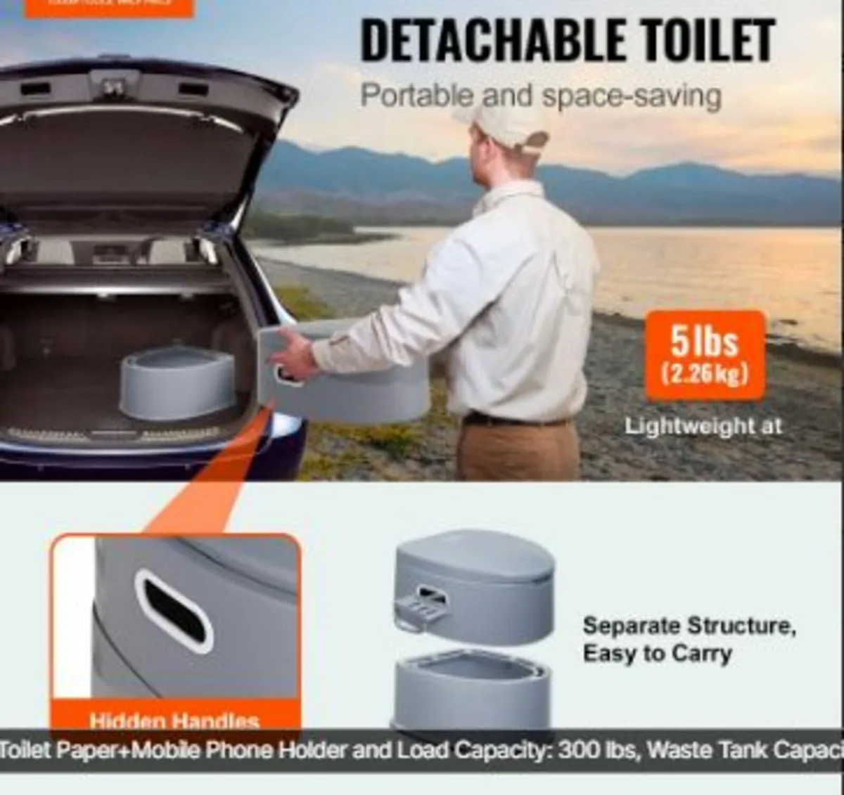 Portable Toilet for Camping, - Image 2