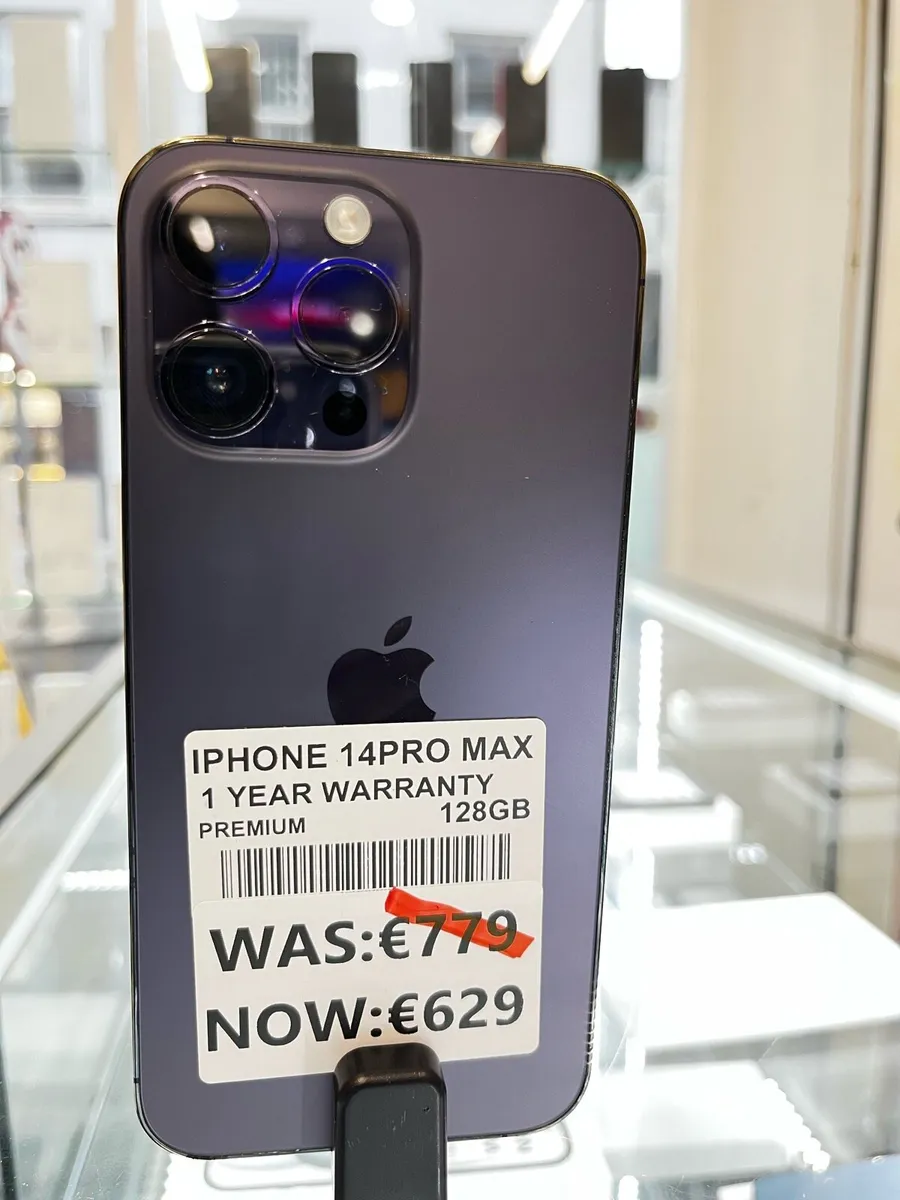 📱IPHONE 14PRO MAX 128GB 1YEAR WARRANTY - Image 1