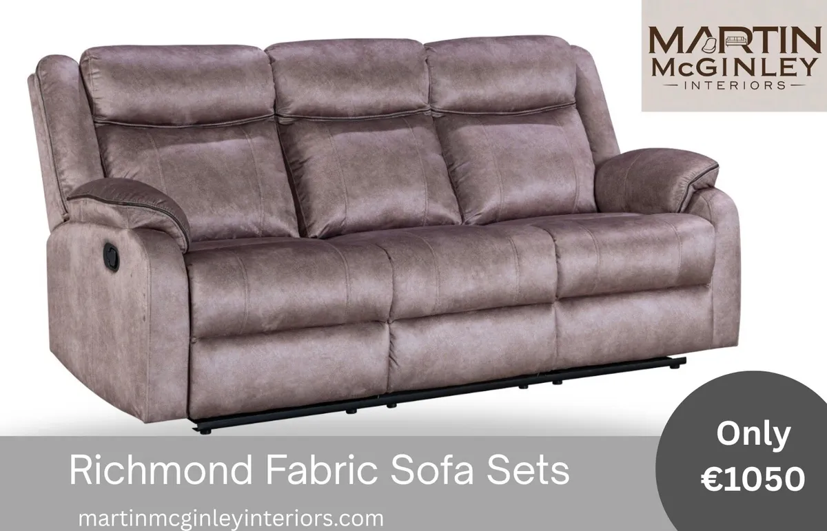 New Richmond Brown 3+2 Sofa Sets - Image 4