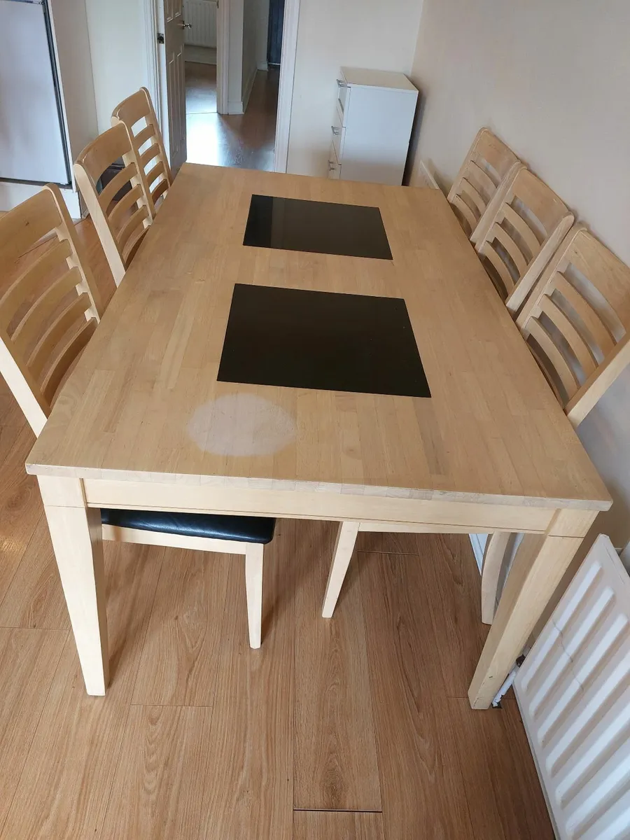 kitchen table and 6 chairs - Image 2