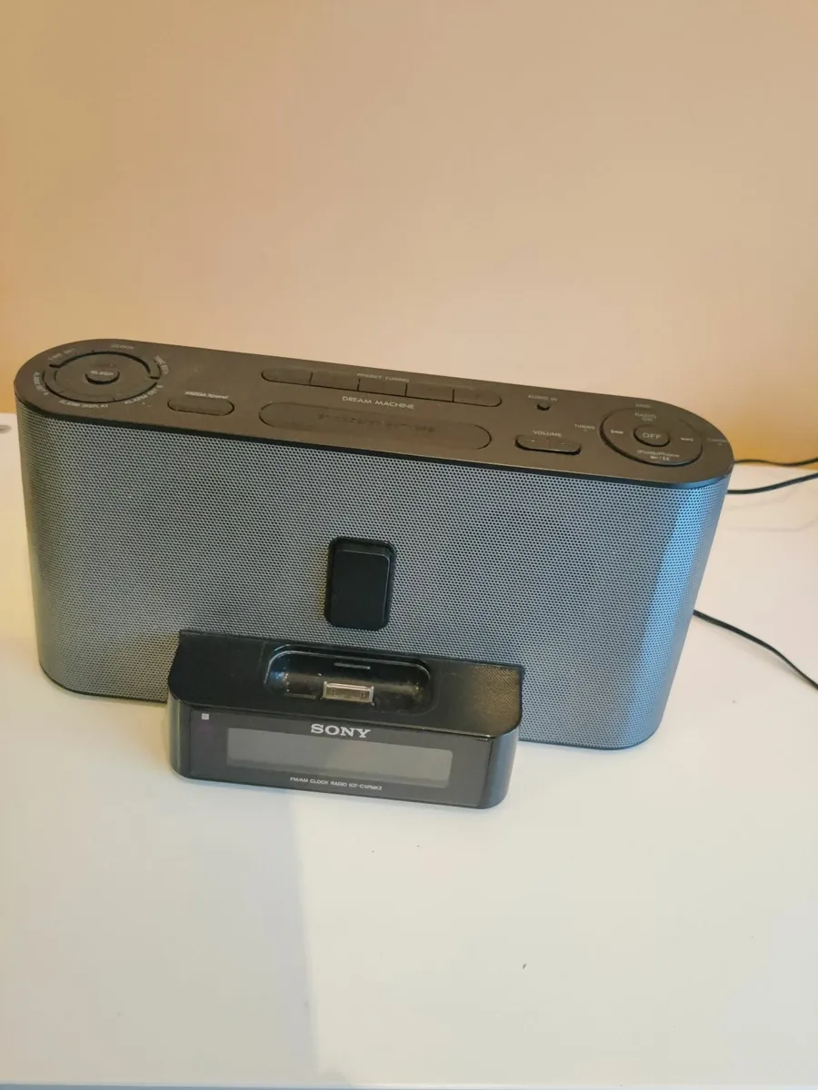 Sony Dream Machine FM/AM Clock Radio with iPod Doc - Image 1