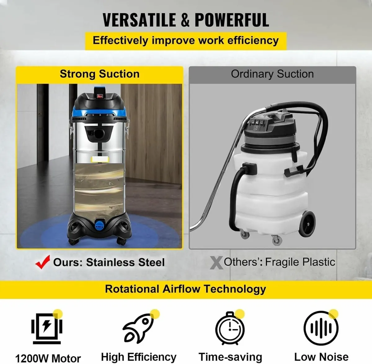 Wet & Dry Dust Extraction Vacuum Cleaner - Image 3