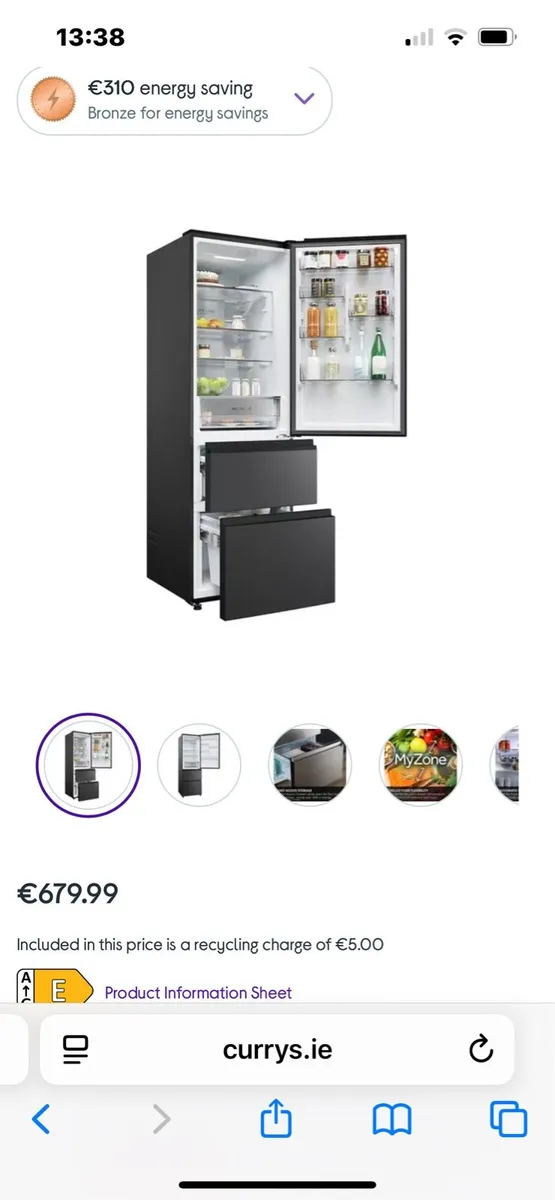 HAIER fridge freezer brand new - Image 2