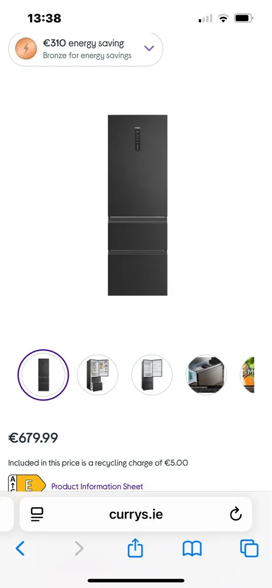 HAIER fridge freezer brand new - Image 3