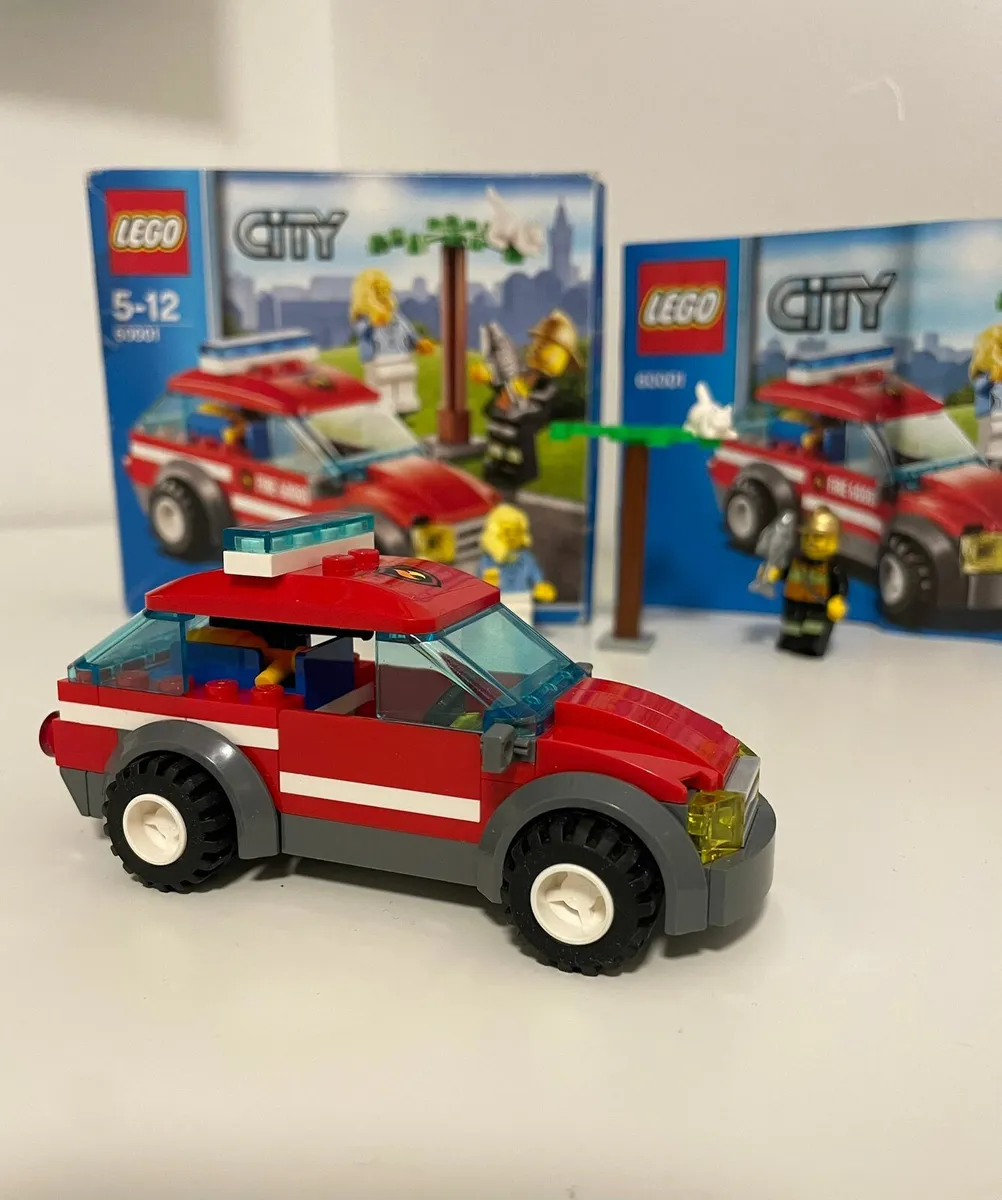 LEGO CITY 60001 FIRE CAR RETIRED SET WITH BOX - Image 2