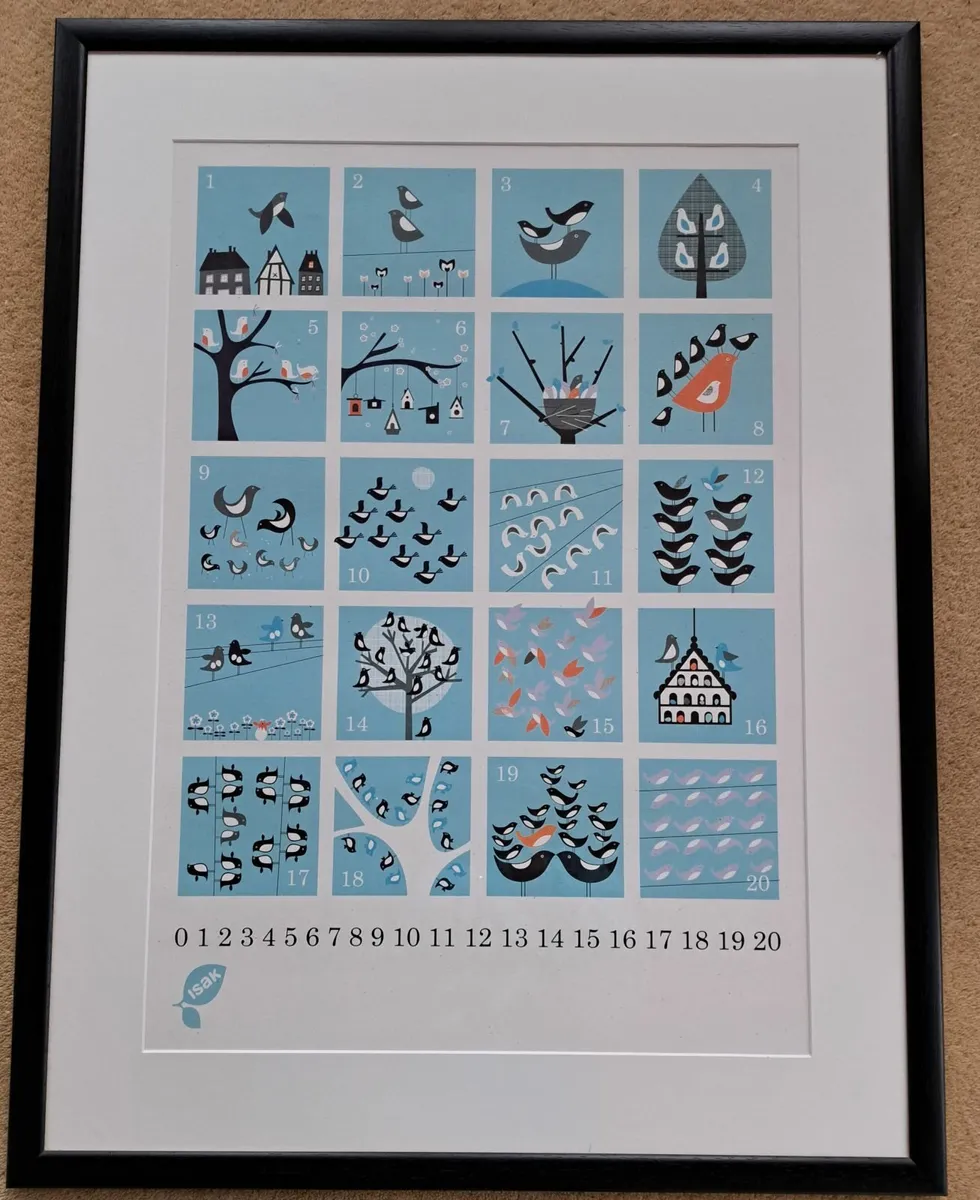 Framed children's counting poster - Image 1