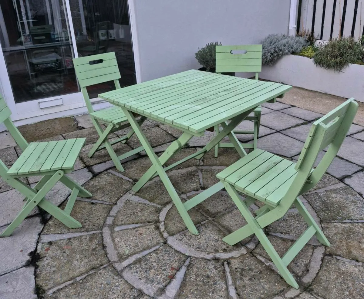 Garden table and chairs