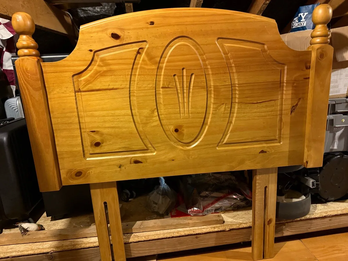 Solid Pine Single Bed Headboard