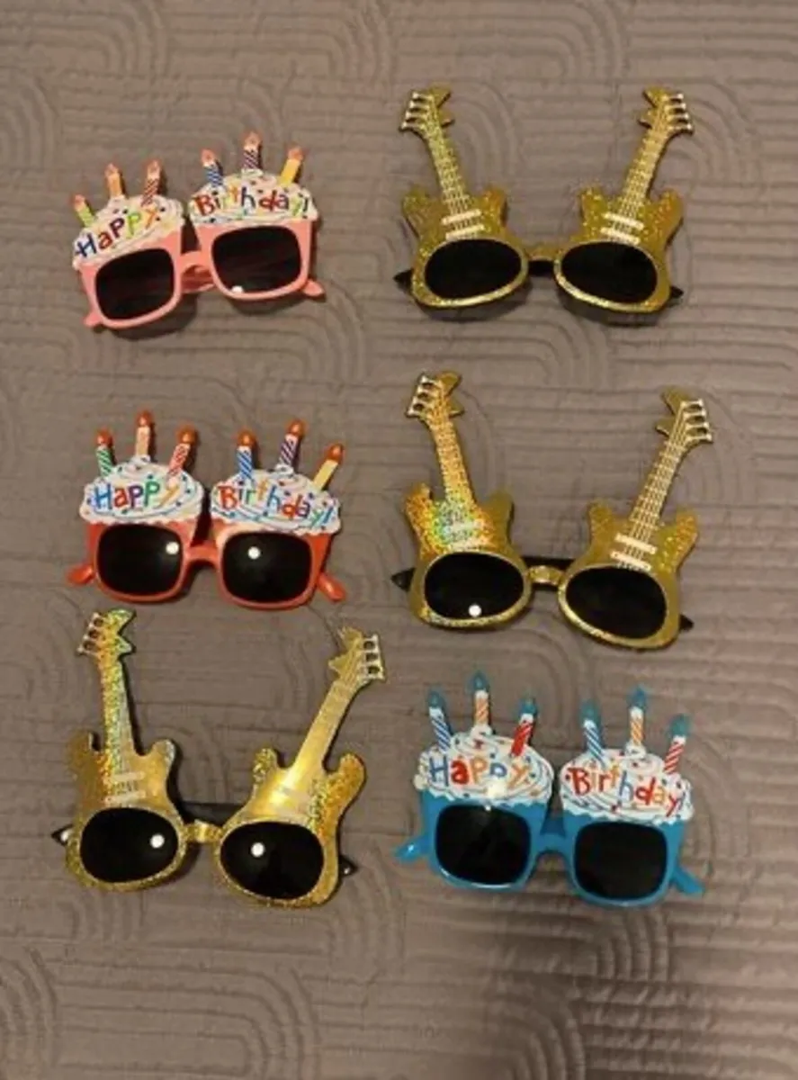 Novelty birthday glasses