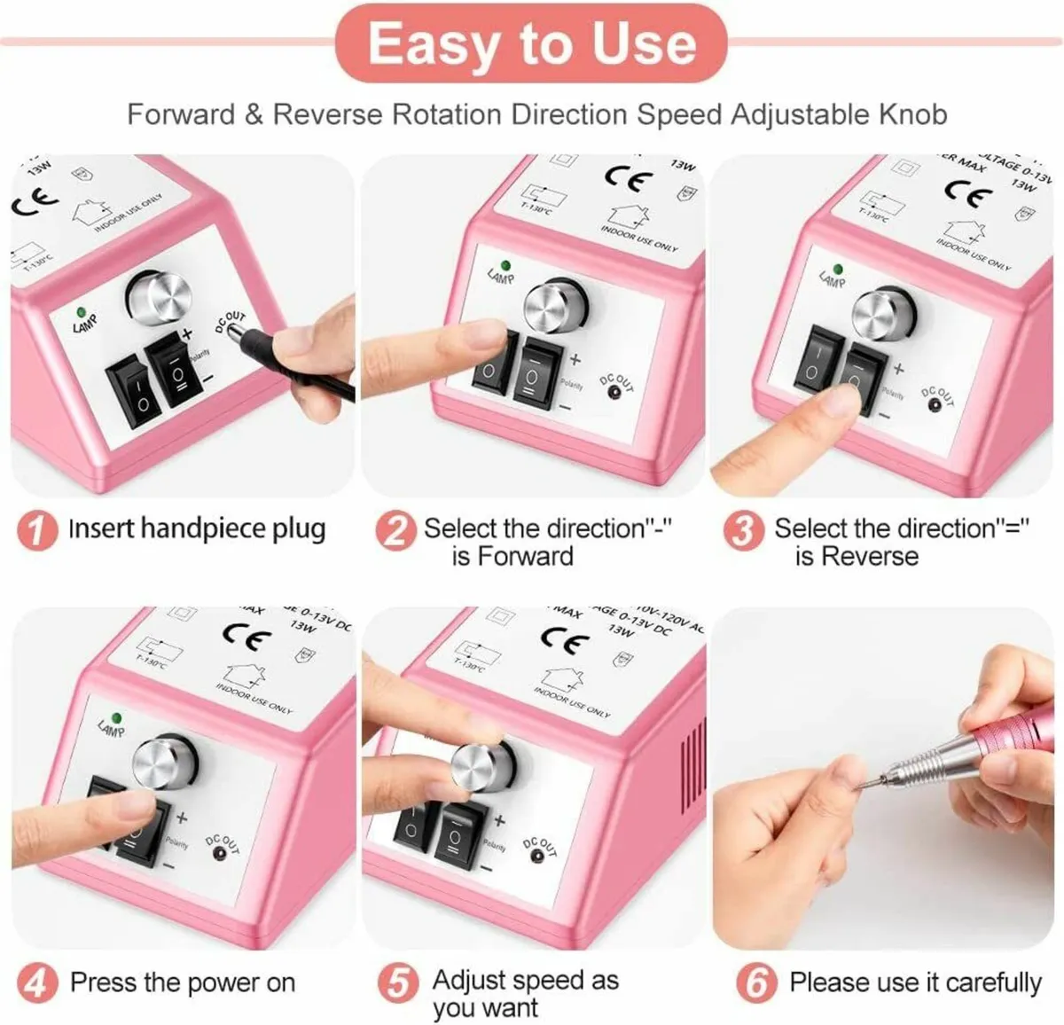 Electric Nail Drill for Acrylic Gel Nails - Image 3