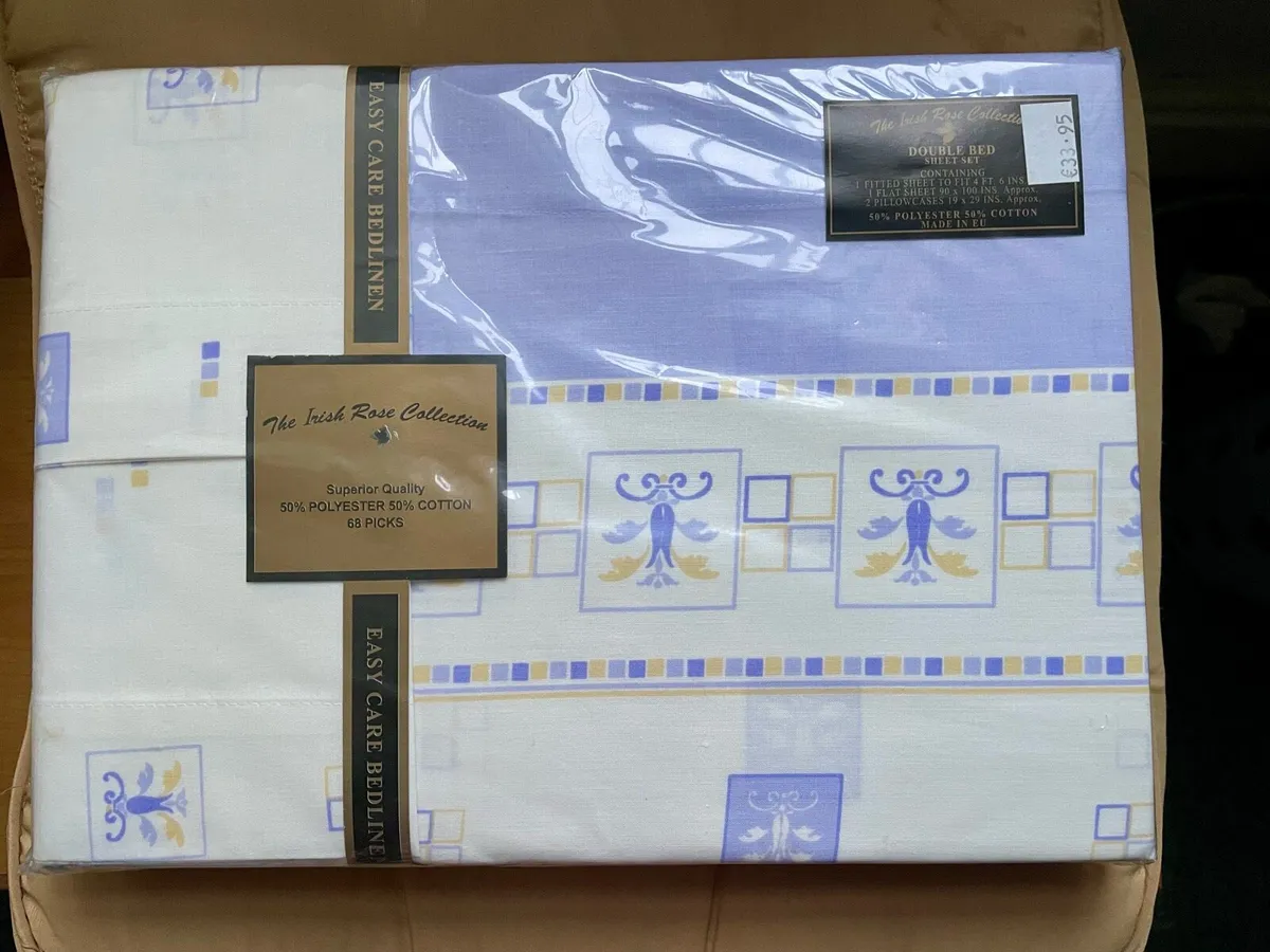 Double bed sheet set - brand new unopened RRP €34 - Image 1