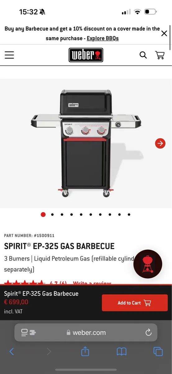 WEBER Gas BBQ
