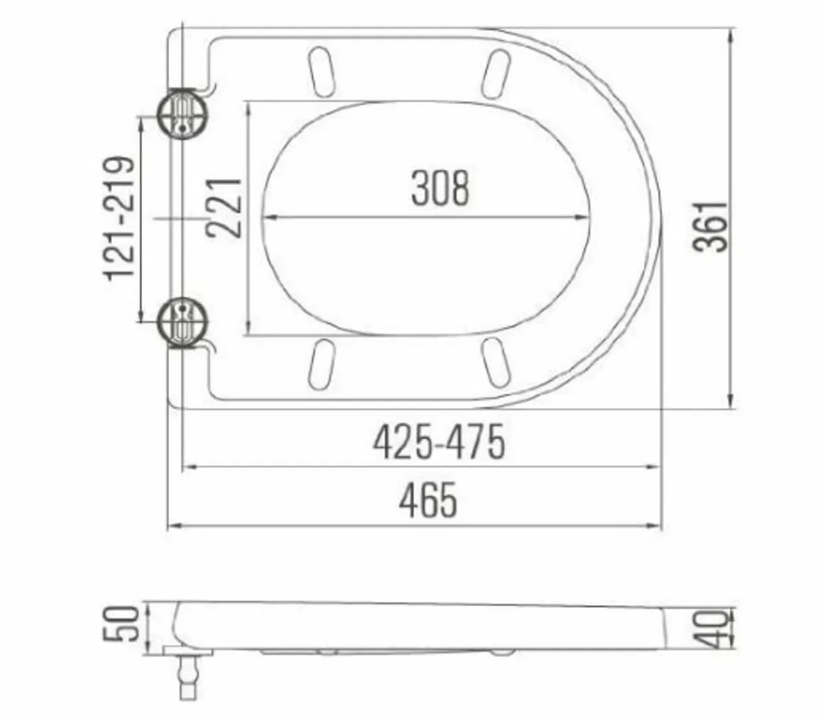 Toilet Seat Cover Soft Close Silent Lid System - Image 4