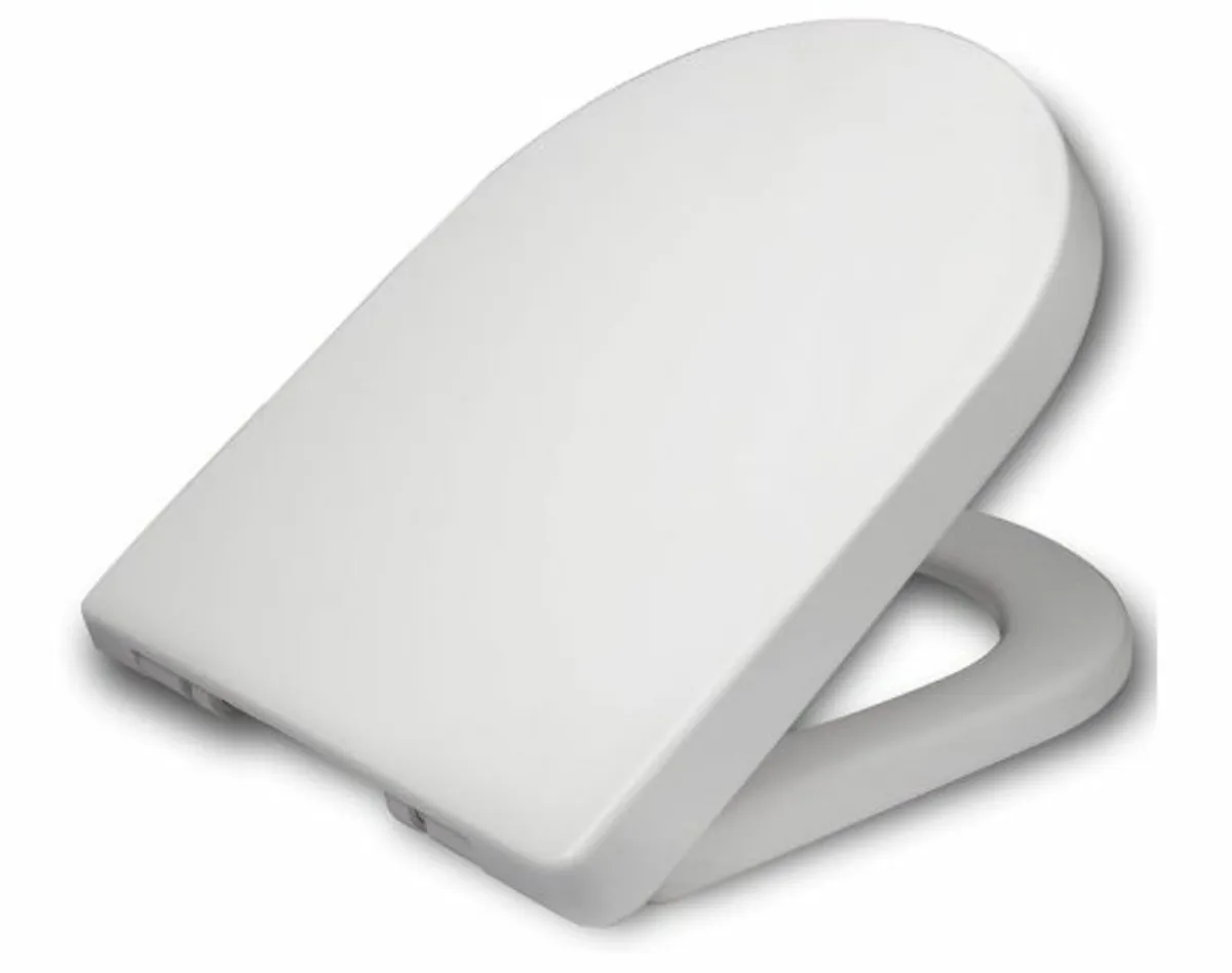Toilet  Seat Cover Soft Close Quiet Lid Design - Image 1