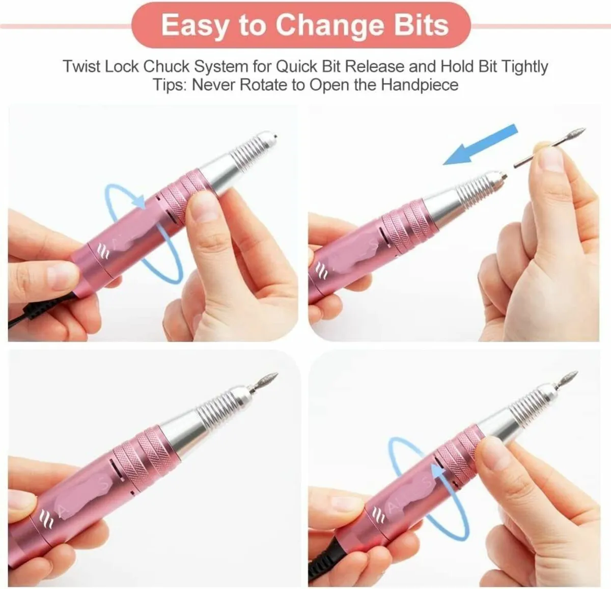 Electric Nail Drill for Acrylic Gel Nails - Image 2