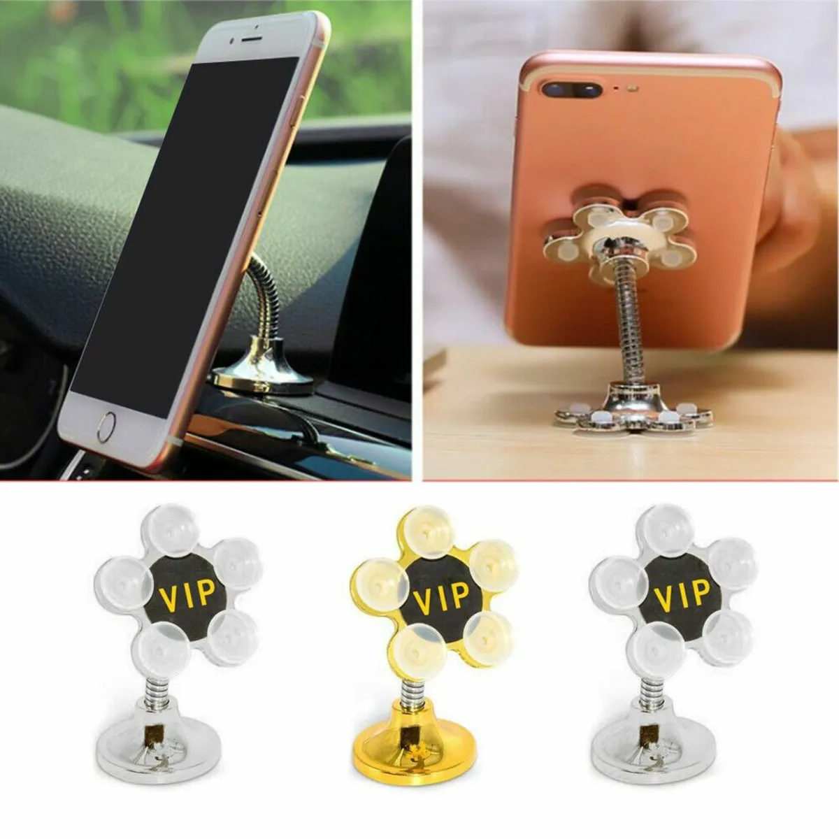 3x Bracket Mobile Cell Phone GPS Car Dash Stand Mo