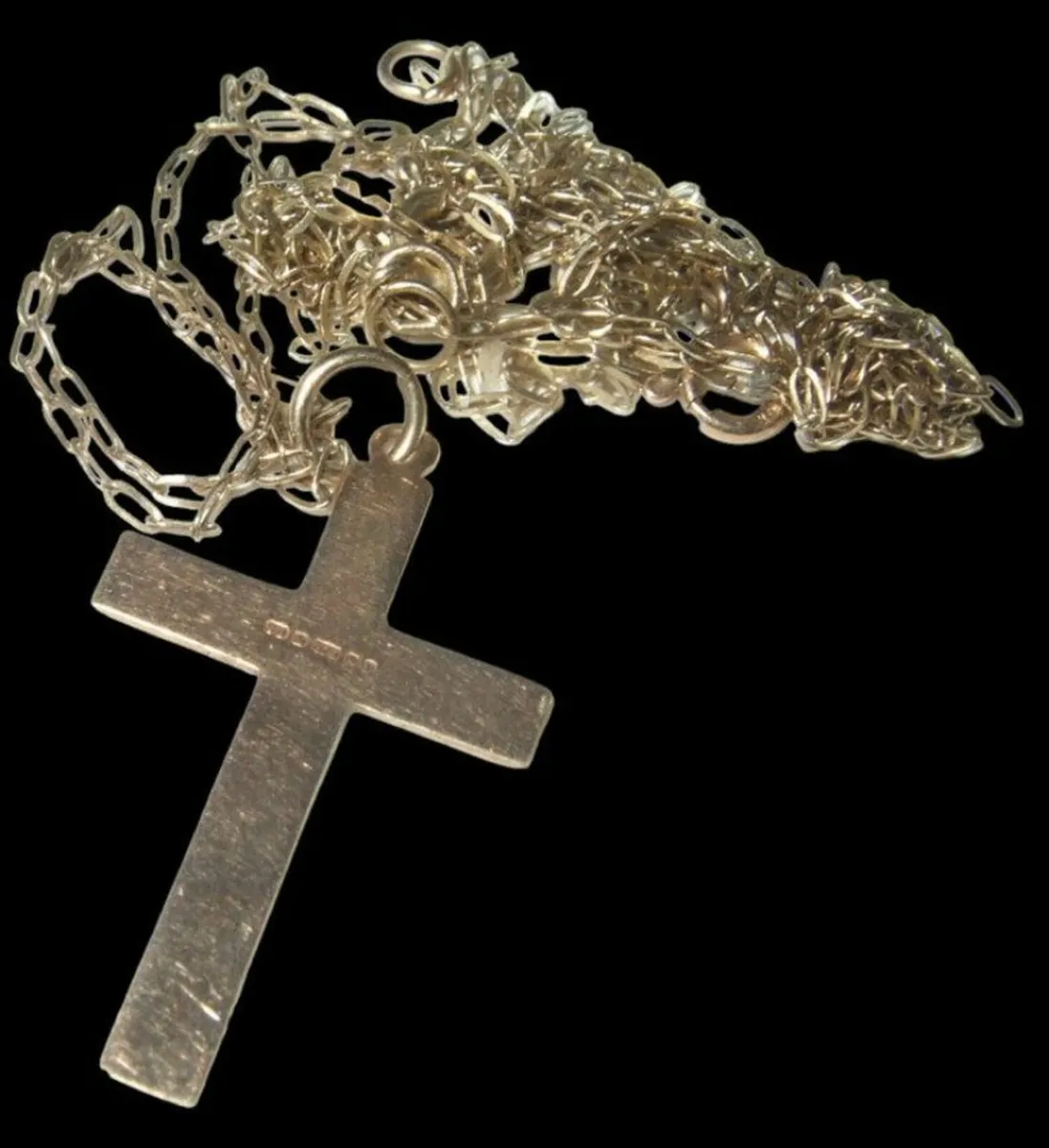 Vintage Hallmarked 9ct Cross & Chain - Image 3