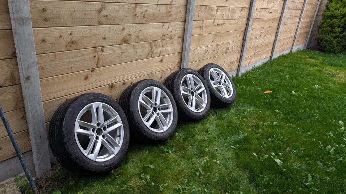 Genuine Audi A4 17” alloys & tires - Image 1