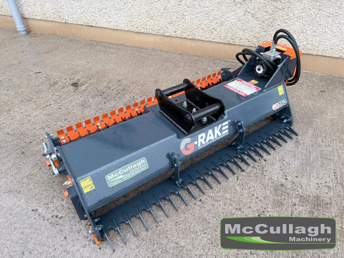 New G-Rake GR150 Rake attachment for 3-9 Tonne Dig - Image 1