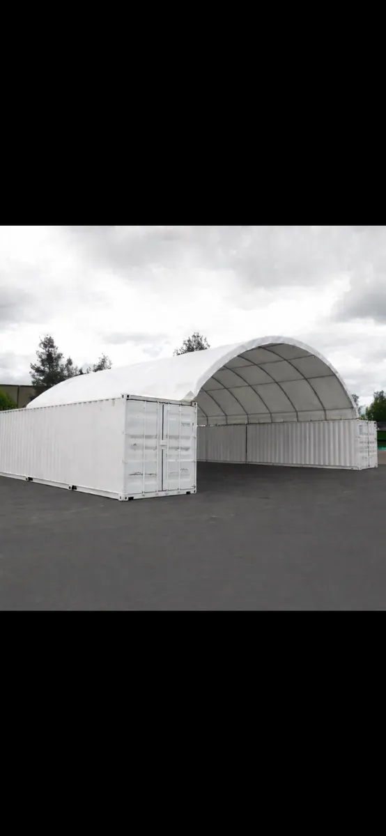 40ft x 40ft Heavy Duty Container Shelter - Image 1