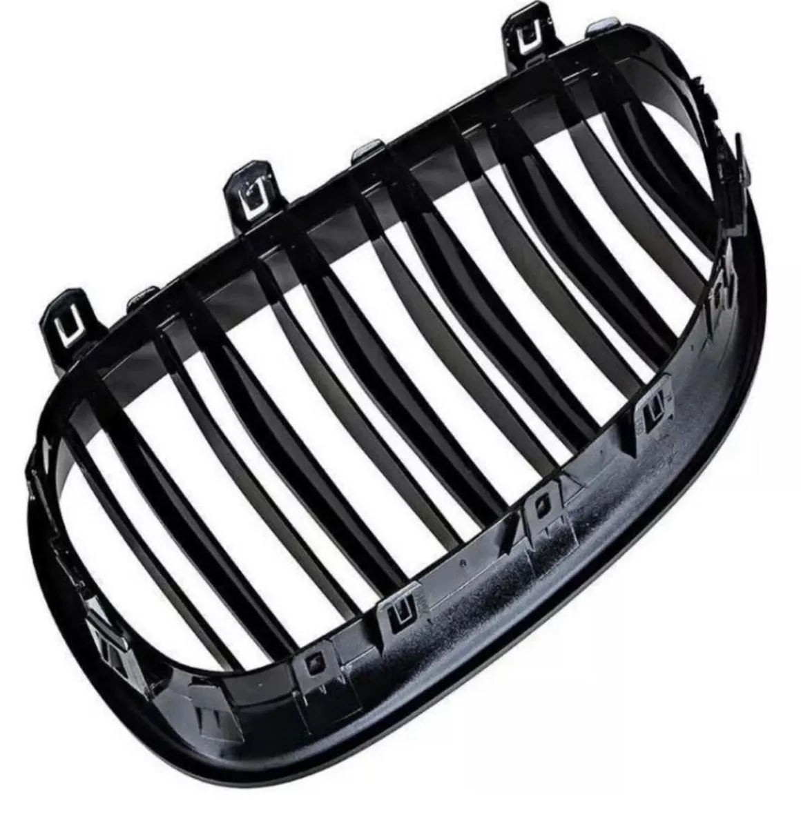 2 x Gloss Black Kidney Grills BMW 5 Series e60 e61 - Image 4